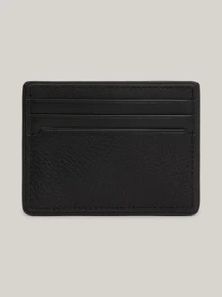 Portfele & Breloczki Do Kluczy*Tommy Hilfiger Skórzane Etui Na Karty Casual BLACK