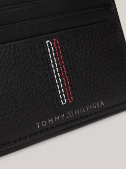 Portfele & Breloczki Do Kluczy*Tommy Hilfiger Skórzane Etui Na Karty Casual BLACK