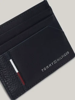 Portfele & Breloczki Do Kluczy*Tommy Hilfiger Skórzane Etui Na Karty Casual SPACE BLUE