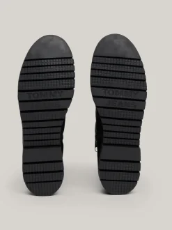 Kozaki|Botki*Tommy Hilfiger Skórzane Kozaki Do Kolan BLACK