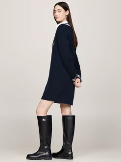 Kozaki|Botki*Tommy Hilfiger Skórzane Kozaki Do Kolan BLACK