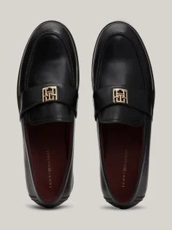 Mokasyny & Loafers|Płaskie Buty*Tommy Hilfiger Skórzane Mokasyny Elevated BLACK