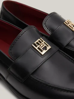 Mokasyny & Loafers|Płaskie Buty*Tommy Hilfiger Skórzane Mokasyny Elevated BLACK
