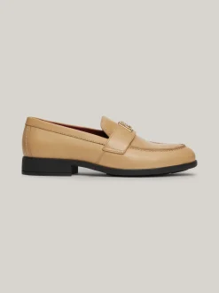 Mokasyny & Loafers|Płaskie Buty*Tommy Hilfiger Skórzane Mokasyny Elevated CLASSIC KHAKI