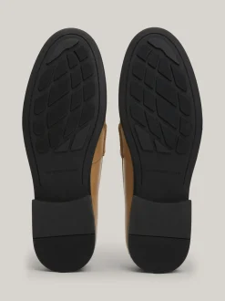 Mokasyny & Loafers|Płaskie Buty*Tommy Hilfiger Skórzane Mokasyny Elevated CLASSIC KHAKI