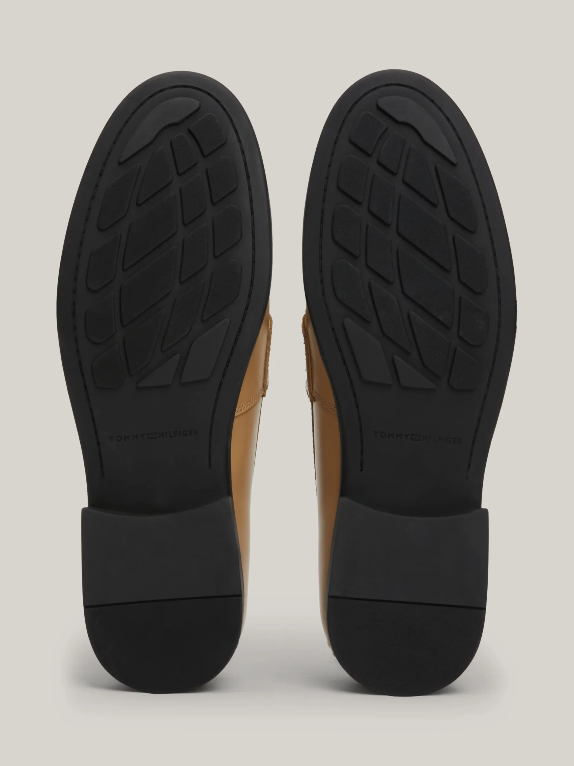 Mokasyny & Loafers|Płaskie Buty*Tommy Hilfiger Skórzane Mokasyny Elevated CLASSIC KHAKI