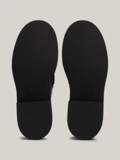 Mokasyny & Loafers|Płaskie Buty*Tommy Hilfiger Skórzane Mokasyny Na Grubej Podeszwie BLACK