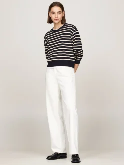 Mokasyny & Loafers|Płaskie Buty*Tommy Hilfiger Skórzane Mokasyny TH Monogram BLACK