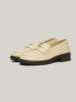 Mokasyny & Loafers|Płaskie Buty*Tommy Hilfiger Skórzane Mokasyny Z Protektorem COUNTRY IVORY