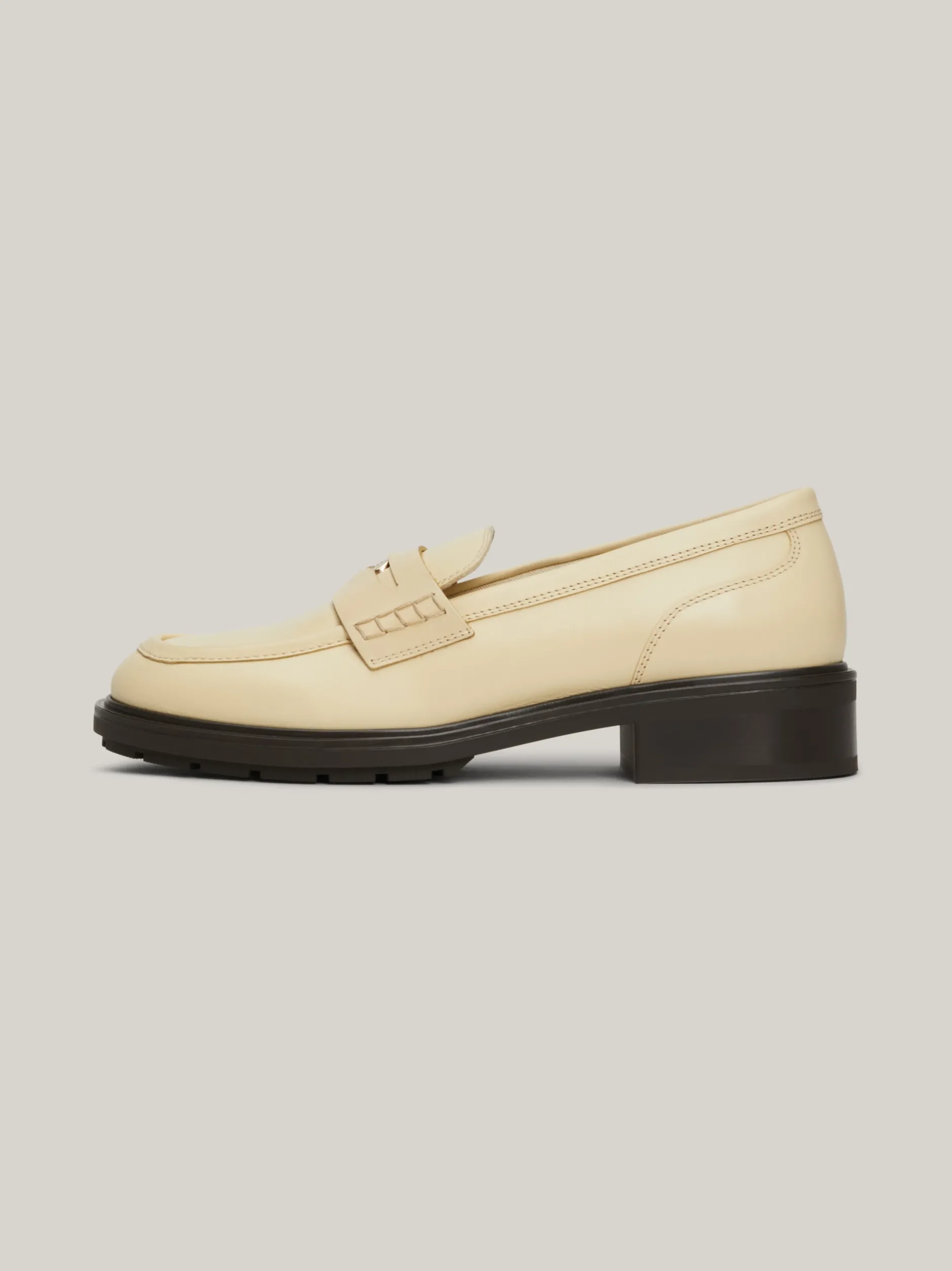 Mokasyny & Loafers|Płaskie Buty*Tommy Hilfiger Skórzane Mokasyny Z Protektorem COUNTRY IVORY