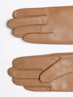 Rękawiczki|Czapki I Szaliki*Tommy Hilfiger Skórzane Rękawiczki Essential CAMEL