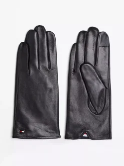 Rękawiczki|Czapki I Szaliki*Tommy Hilfiger Skórzane Rękawiczki Essential BLACK