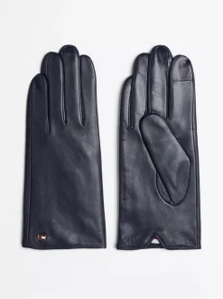 Rękawiczki|Czapki I Szaliki*Tommy Hilfiger Skórzane Rękawiczki Essential SPACE BLUE