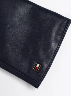 Rękawiczki|Czapki I Szaliki*Tommy Hilfiger Skórzane Rękawiczki Essential SPACE BLUE