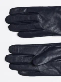 Rękawiczki|Czapki I Szaliki*Tommy Hilfiger Skórzane Rękawiczki Z Dzianinowym Mankietem CORP MIX