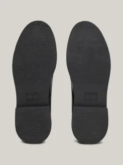 Sznurowane Botki|Botki*Tommy Hilfiger Skórzane Sznurowane Botki BLACK