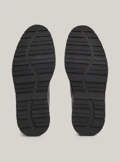 Buty Sznurowane|Buty*Tommy Hilfiger Skórzane Sznurowane Botki Na Grubej Podeszwie BLACK