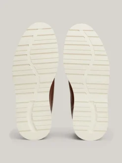Buty Sznurowane|Buty*Tommy Hilfiger Skórzane Sznurowane Botki Na Grubej Podeszwie WINTER COGNAC