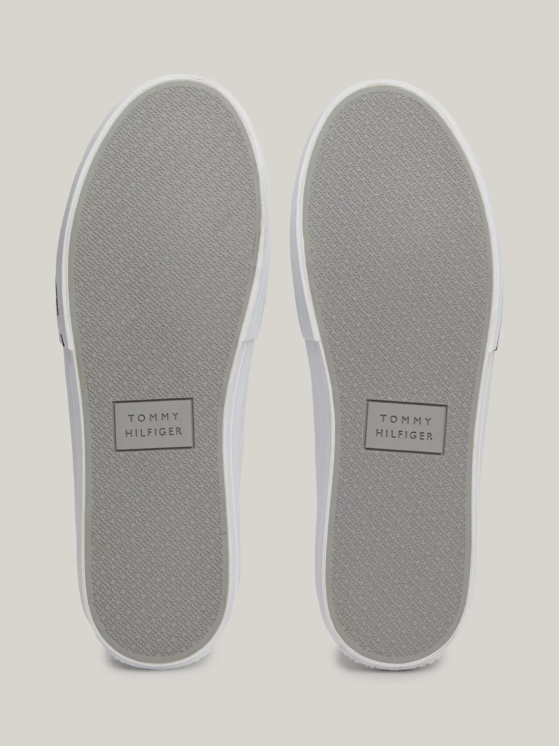 White Trainers|Sneakersy*Tommy Hilfiger Skórzane Sznurowane Buty Sportowe Za Kostkę WHITE
