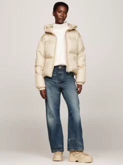 Botki*Tommy Hilfiger Skórzane Sznurowane śniegowce BEIGE