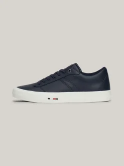 Sneakersy*Tommy Hilfiger Skórzane Sznurowane Tenisówki Z Logo DESERT SKY