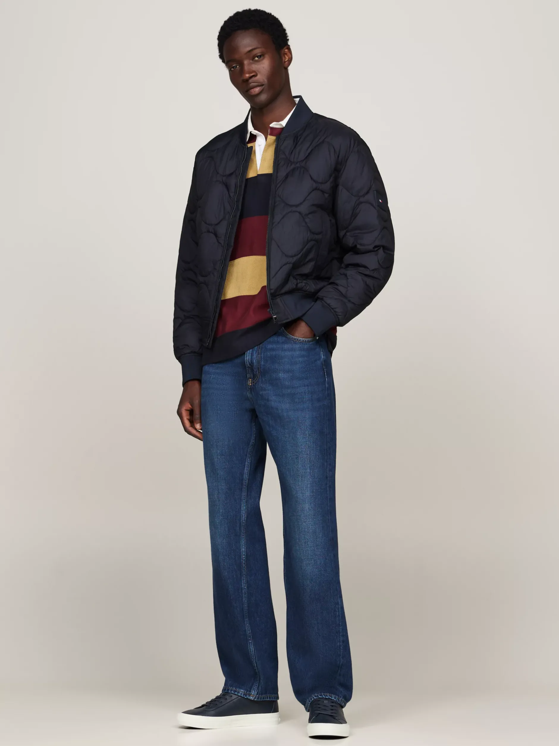 Sneakersy*Tommy Hilfiger Skórzane Sznurowane Tenisówki Z Logo DESERT SKY