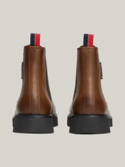 Chelsea Boots|Botki*Tommy Hilfiger Skórzane Sztyblety LIGHT SEPIA BROWN