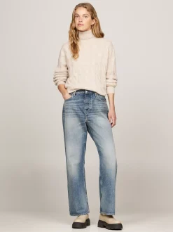 Chelsea Boots|Botki*Tommy Hilfiger Skórzane Sztyblety Na Grubej Podeszwie BEIGE