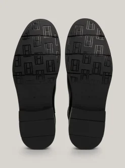 Sztyblety|Buty*Tommy Hilfiger Skórzane Sztyblety Z Ciepłą Wyściółką BLACK