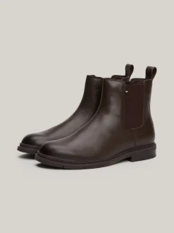 Sztyblety|Buty*Tommy Hilfiger Skórzane Sztyblety Z Ciepłą Wyściółką COCOA