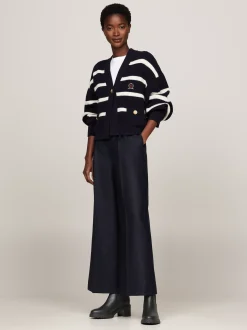 Chelsea Boots|Botki*Tommy Hilfiger Skórzane Sztyblety Z Emaliowaną Flagą BLACK