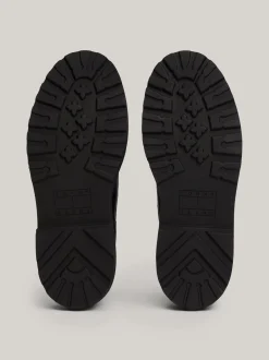 Sztyblety|Buty*Tommy Hilfiger Skórzane Sztyblety Z Protektorem I Logo BLACK