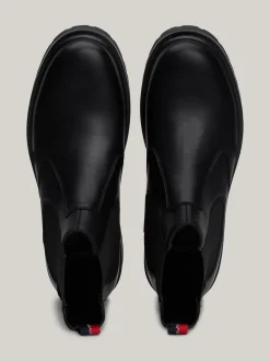 Sztyblety|Buty*Tommy Hilfiger Skórzane Sztyblety Z Protektorem BLACK
