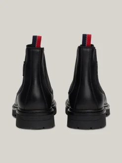 Sztyblety|Buty*Tommy Hilfiger Skórzane Sztyblety Z Protektorem BLACK