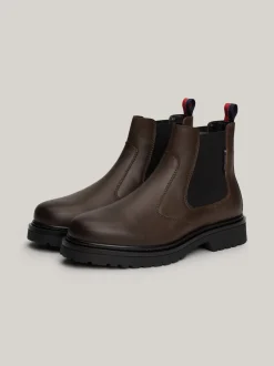 Sztyblety|Buty*Tommy Hilfiger Skórzane Sztyblety Z Protektorem VELVET BROWN