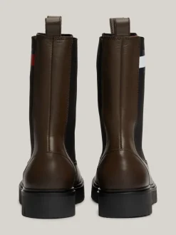 Chelsea Boots|Botki*Tommy Hilfiger Skórzane Sztyblety Z Protektorem VELVET BROWN