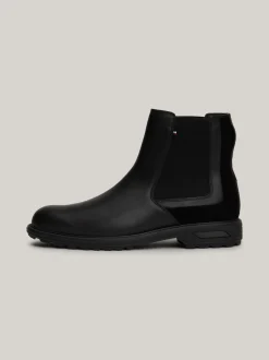 Sztyblety|Buty*Tommy Hilfiger Skórzane Sztyblety Z Protektorem BLACK