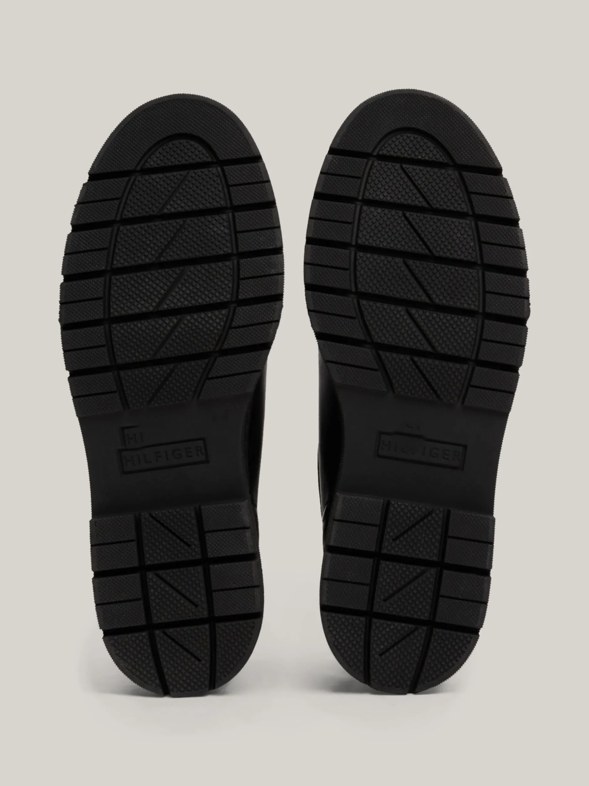 Chelsea Boots|Botki*Tommy Hilfiger Skórzane Sztyblety Z Protektorem TH Monogram BLACK