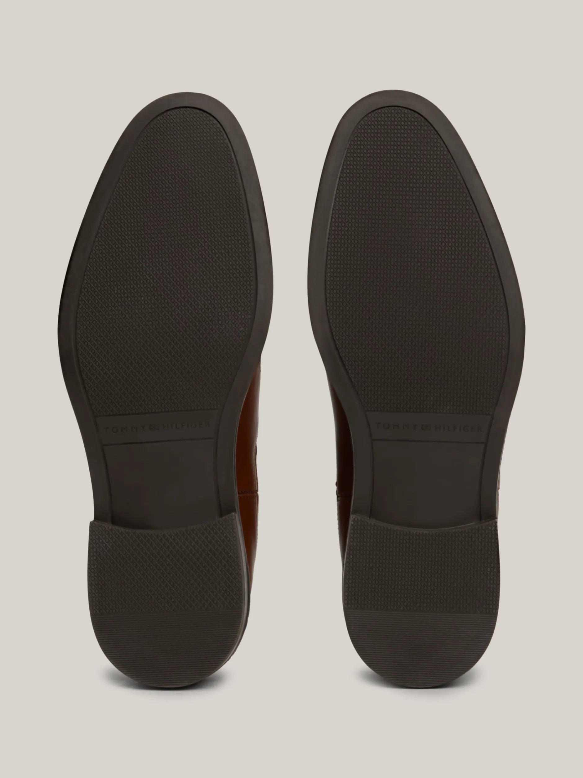 Sztyblety|Buty*Tommy Hilfiger Skórzane Sztyblety Z Sygnowaną Tasiemką WINTER COGNAC
