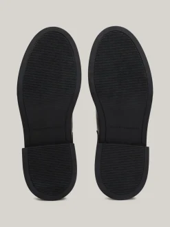 Botki|Chelsea Boots*Tommy Hilfiger Skórzane Sztyblety Z Taśmą Z Logo BLACK