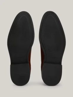 Sztyblety|Buty*Tommy Hilfiger Skórzane Sztyblety Z Tłoczeniem WINTER COGNAC