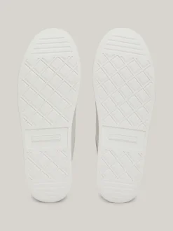 Sneakersy*Tommy Hilfiger Skórzane Tenisówki Casual Na Platformie ECRU