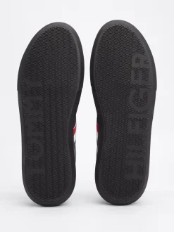 Sneakersy*Tommy Hilfiger Skórzane Tenisówki Essential TRIPLE BLACK