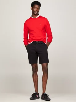 Sneakersy*Tommy Hilfiger Skórzane Tenisówki Essential TRIPLE BLACK