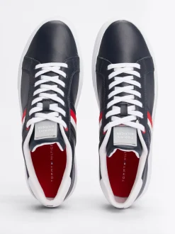 Sneakersy*Tommy Hilfiger Skórzane Tenisówki Essential DESERT SKY