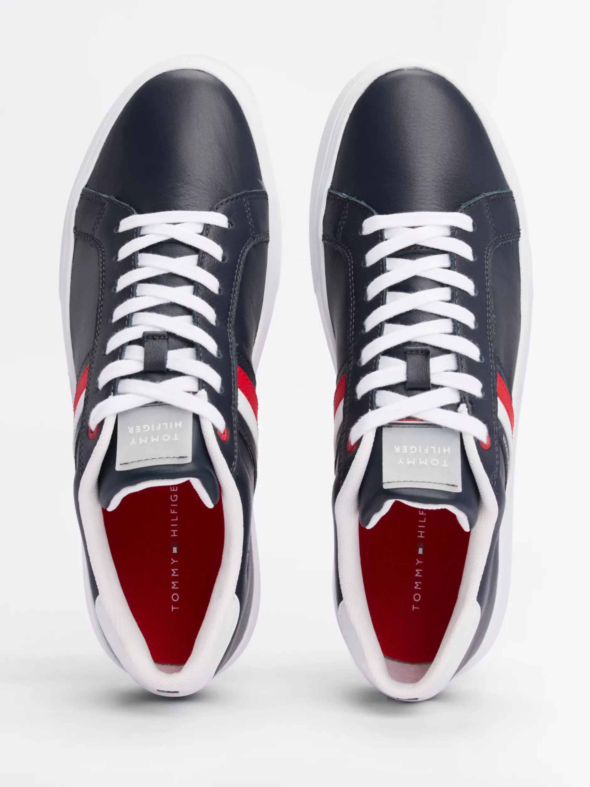 Sneakersy*Tommy Hilfiger Skórzane Tenisówki Essential DESERT SKY