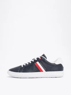 Sneakersy*Tommy Hilfiger Skórzane Tenisówki Essential DESERT SKY