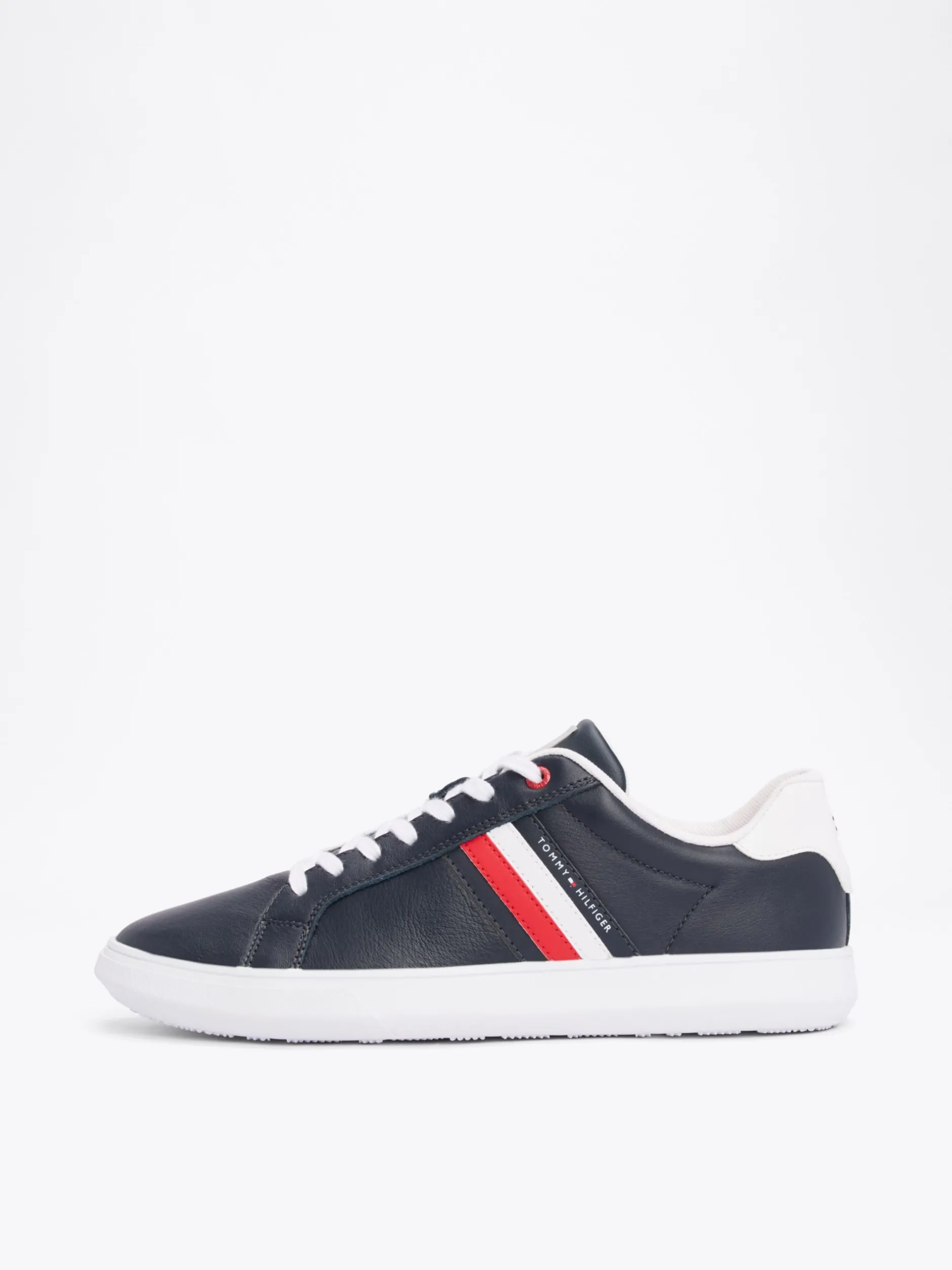 Sneakersy*Tommy Hilfiger Skórzane Tenisówki Essential DESERT SKY