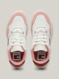 Sneakersy*Tommy Hilfiger Skórzane Tenisówki Na Platformie CHALKY PINK