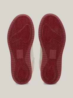 Sneakersy*Tommy Hilfiger Skórzane Tenisówki Na Platformie CHALKY PINK